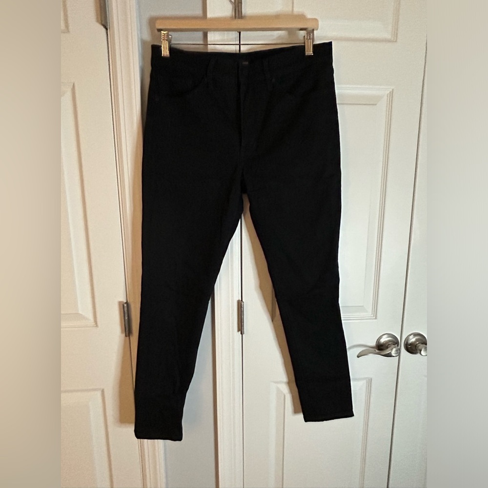 Plain black express skinny jeans